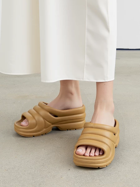 Damskie Klapki SERENA KHAKI