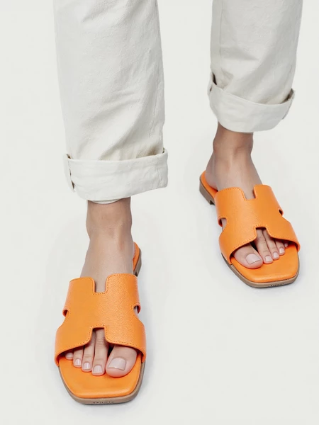 Damskie Klapki Orange