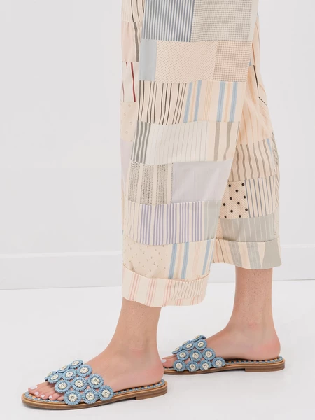 Klapki Kwiatowe Misty Blue