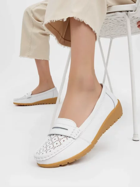 Damskie Mokasyny SIENA WHITE