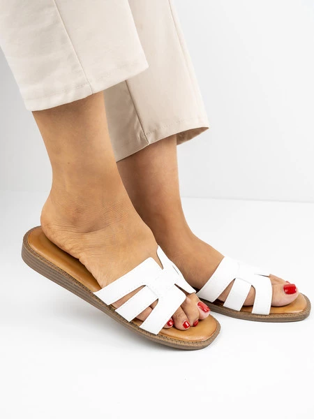 Modne sandały damskie Limoncello w kolorze White