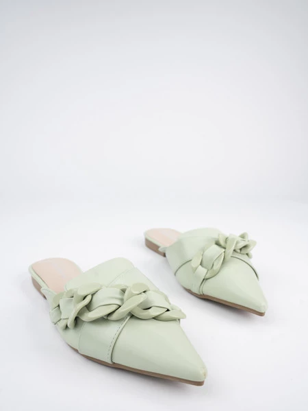 Klapki Oaza - Jasnozielone