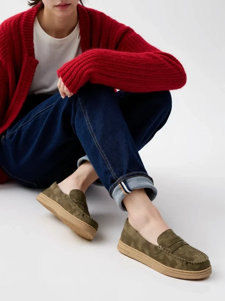 Damskie Mokasyny – Zamszowe Martina GREEN