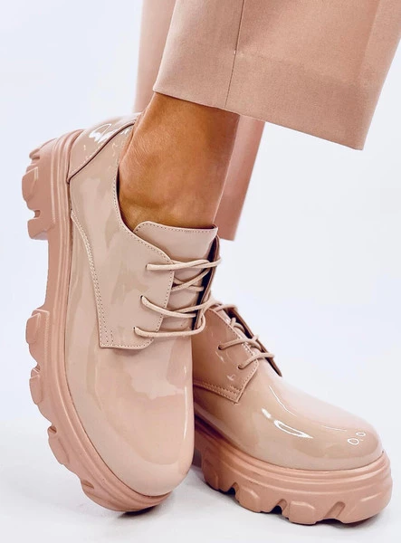 Mokasyny na wysokiej podeszwie PRAGMA NUDE