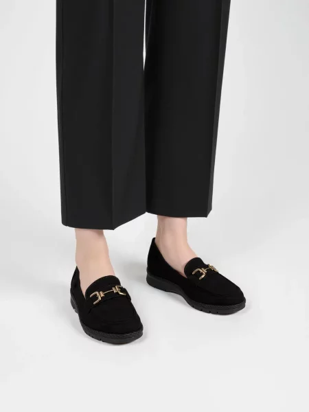 Damskie Mokasyny – Camel LARISA BLACK