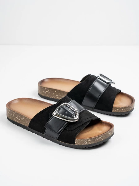 Modne Klapki damskie Pepper w kolorze Black