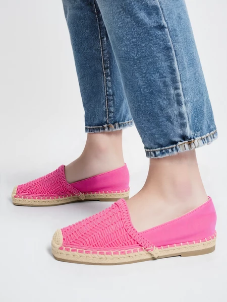 Espadryle Macramé FUSCHIA