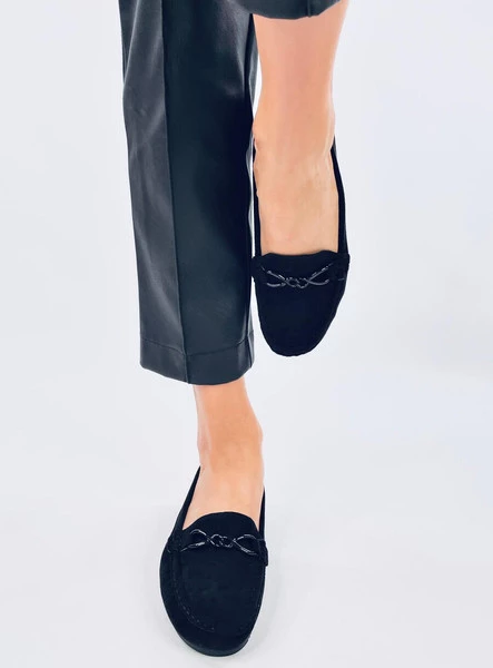 Mokasyny damskie SAGA BLACK