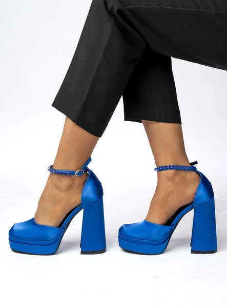 Damskie Czółenka na Platformie LARISSA BLUE