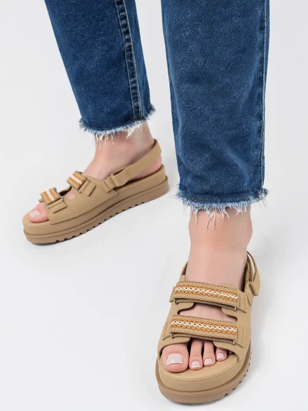 Klapki Eleganto Khaki