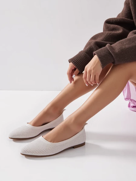 Baleriny Urban Elegance Białe