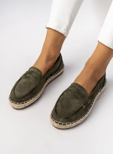 Damskie Mokasyny – Khaki LUMI GREEN