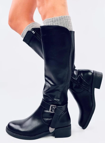 Oficerki z elastyczną cholewką WINTS BLACK