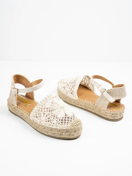Espadryle Gama w kolorze Beige