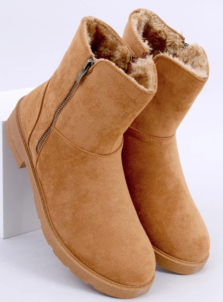 Botki płaskie KALLEN CAMEL