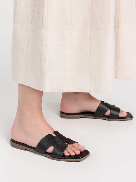 Damskie Klapki BLACK