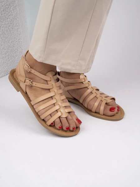 Czółenka damskie eleganckie w kolorze Beige