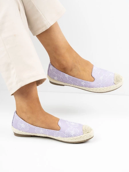 Modne espadryle damskie w kolorze Viola