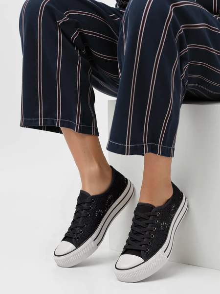 Damskie Trampki BANDANA BLACK