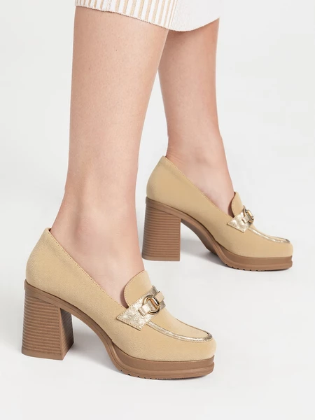 Damskie Loafersy ROYCE KHAKI – Nowoczesna Klasyka z Nutą Stylu