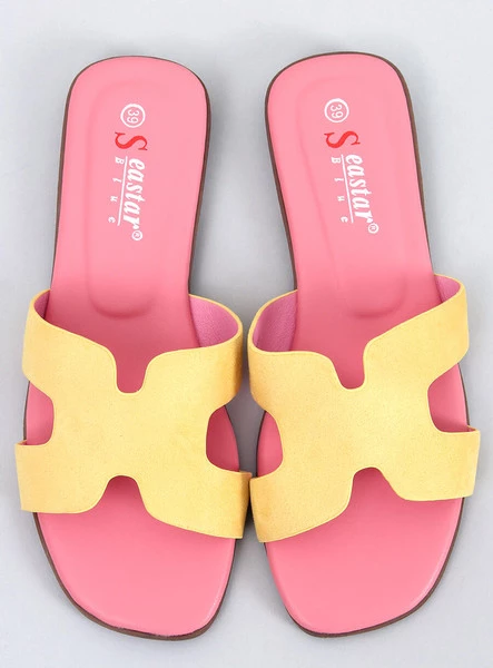 Klapki damskie KALANI YELLOW