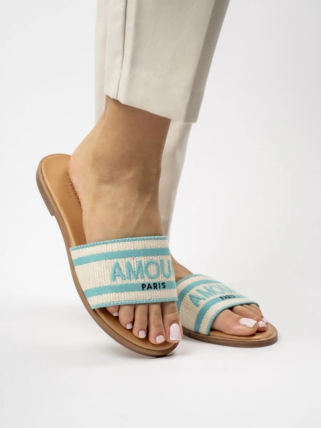 Damskie Klapki AMOUR BLUE