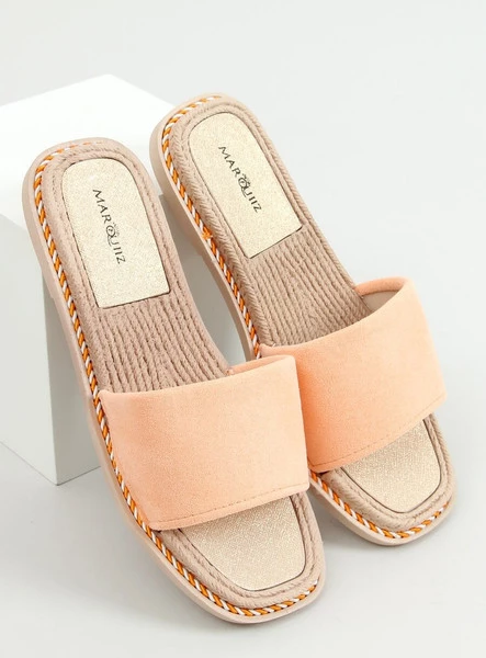 Klapki damskie zamszowe DANIELS ORANGE