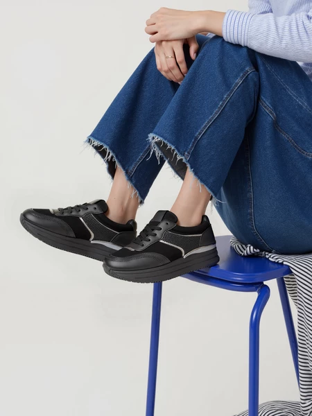 Damskie Sneakersy VELMIA BLACK