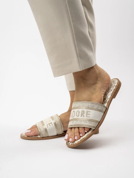 Damskie Klapki J'ADORE Gold