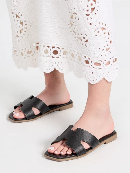 Damskie Klapki BLACK