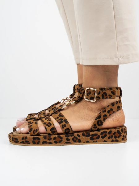 Buty damskie eleganckie w kolorze Leopard