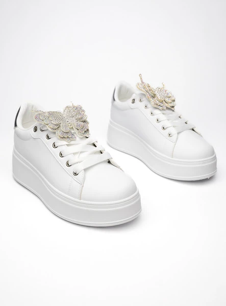 Damskie Sneakersy BUTTERFLY LUX – Silver 