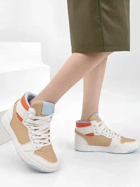 Damskie Sneakersy VELTOX WHITE/KHAKI