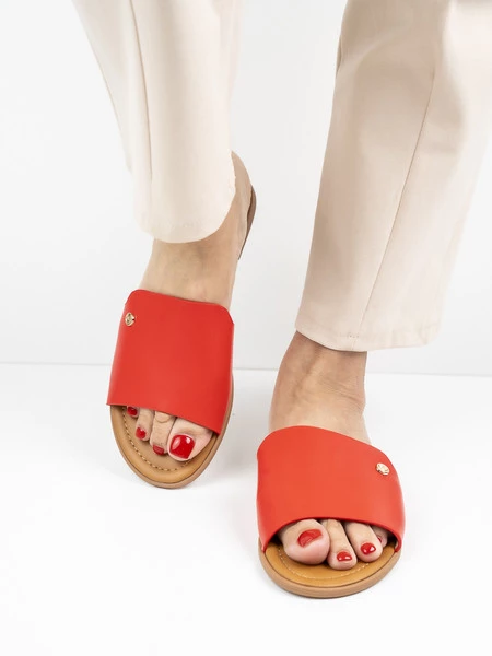 Klapki Marsylia w kolorze Red