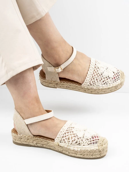 Espadryle Gama w kolorze Beige