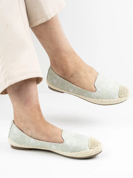 Modne espadryle damskie w kolorze Verde