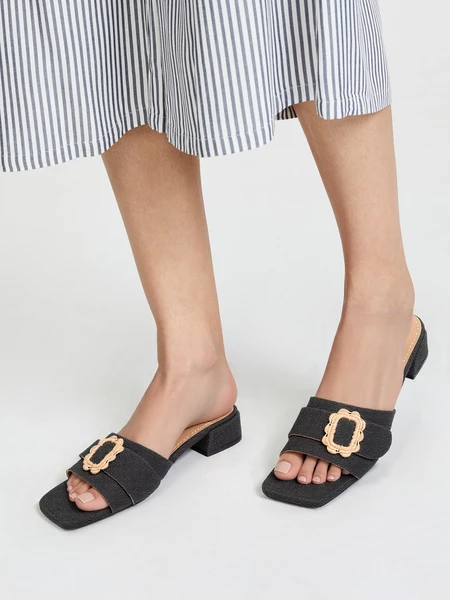 Klapki Eleganto Czarne