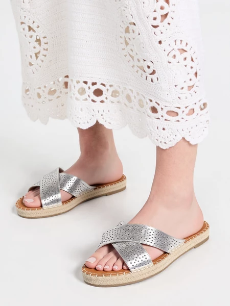 Damskie Klapki MIRA SILVER