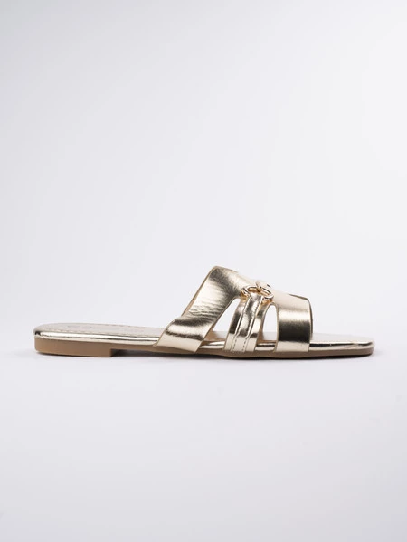 Baleriny damskie eleganckie w kolorze GOLD