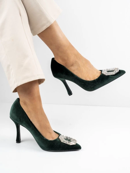 Czółenka Emily w kolorze Green