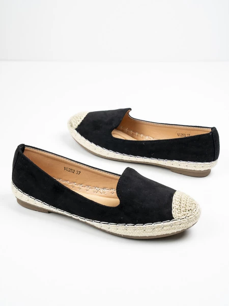 Modne espadryle damskie w kolorze Nero