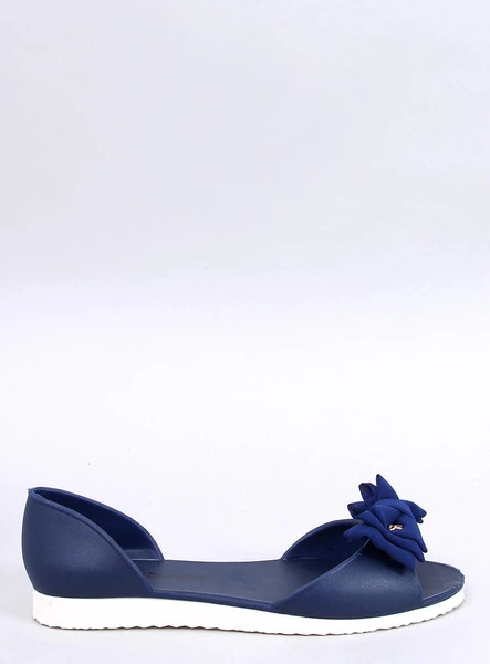 Baleriny meliski open toe AGATHE NAVY