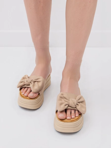 Trampki damskie eleganckie w kolorze Khaki