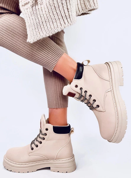 Traperki damskie timberki KELLERS BEIGE