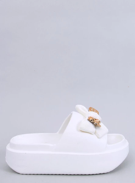 Klapki z misiem LILOO WHITE