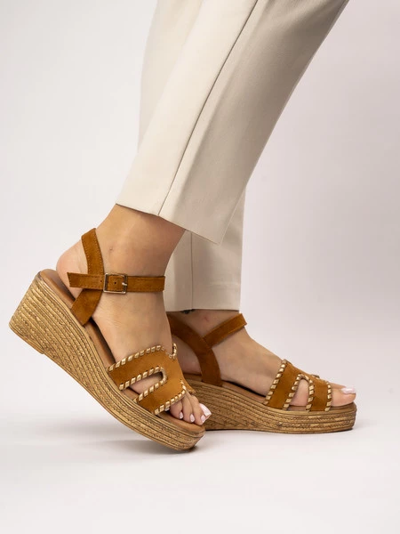 Sandały Eleganza Camel