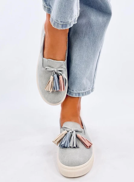 Trampki z frędzlami SALMA GREY