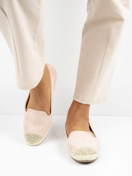 Modne espadryle damskie w kolorze ROSE