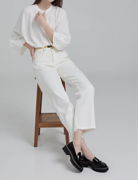 Damskie Lakierowane Mokasyny NOXIA BLACK