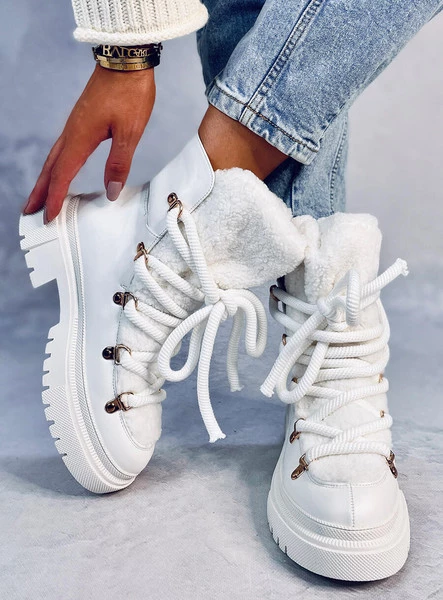 Śniegowce z kożuszkiem SHEA WHITE